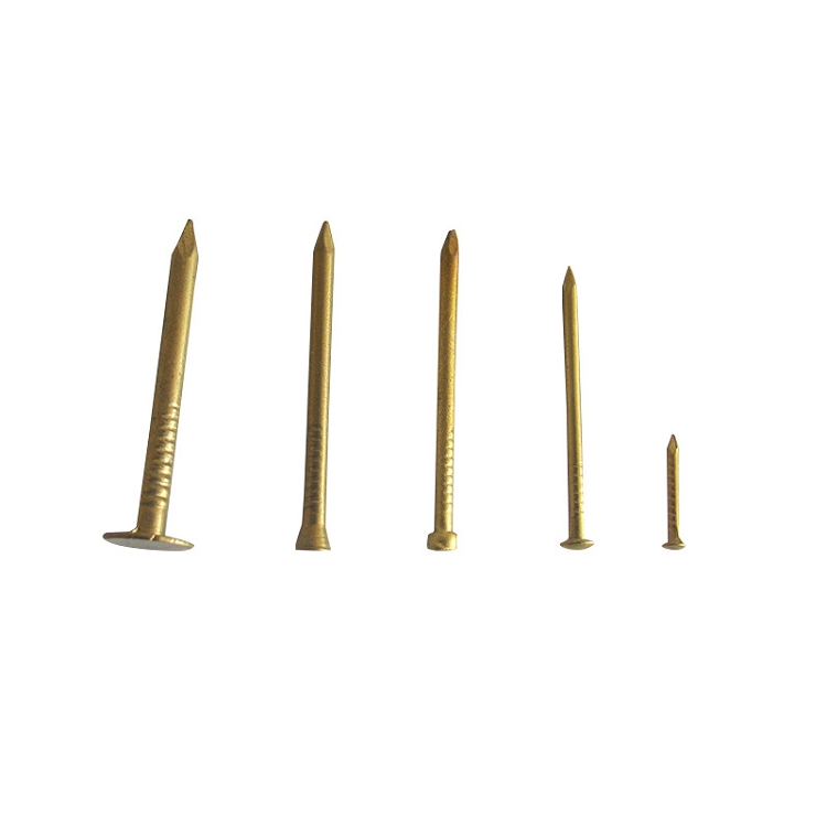 Manufacturers spot supply brass nail red copper nail round copper nail support custo